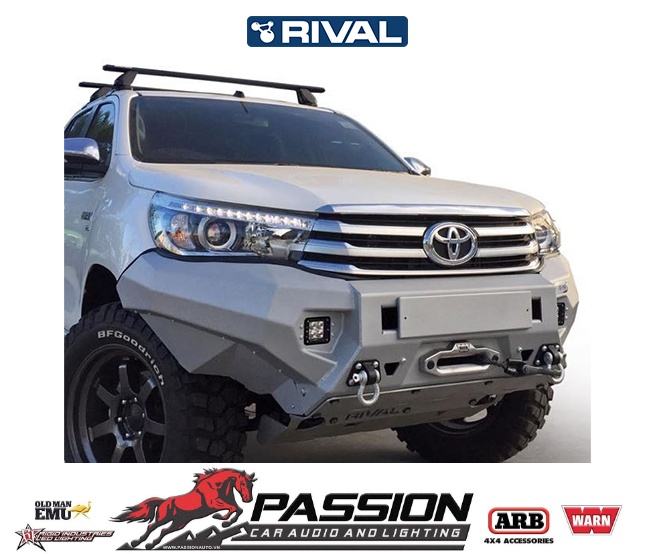 Cản trước Rival bằng nhôm cho HILUX (VIGO) – 2D.5707.1-NL (RED) (kèm kit 2D.5707.1)