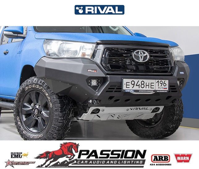 Cản trước Rival bằng nhôm cho HILUX (VIGO) – 2D.5707.1-NL (RED) (kèm kit 2D.5707.1)