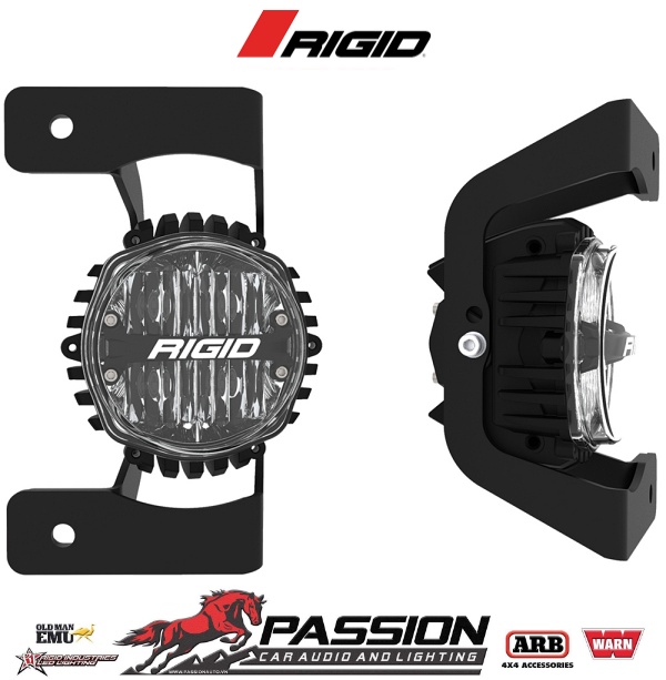 Đèn Led Rigid Jeep JL Gladiator che sương mù bằng thép 3 mảnh cho xe Jeep JL Rubicon  Gladiator JT 18-20 với 1 bộ 360-Series 4.0 inch SAE Đèn vàng | PassionAuto