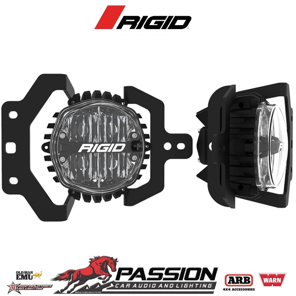 Đèn Led Rigid Jeep JL Fog Mount Kit cho 18-20 Jeep JL Sport  Sport SW  1 Bộ 360-Series 4.0 inch SAE màu vàng | PassionAuto