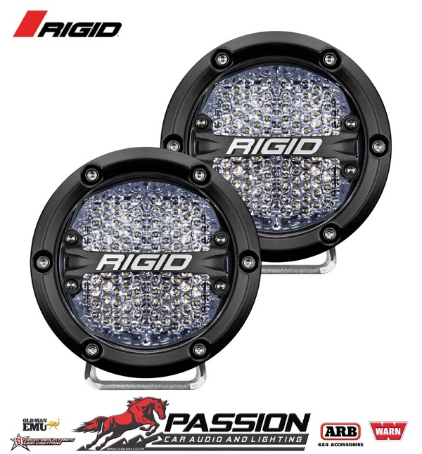 Đèn Led Rigid 360-Series 4 inch Led Off-Road Bộ đôi đèn nền trắng khuếch tán khuếch tán RIGID Industries | PassionAuto