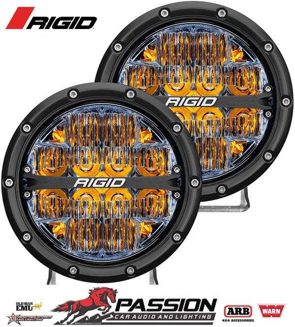 Đèn Led Rigid 360-Series 6 Inch Led Off-Road Drive Beam Amber Backlight | PassionAuto