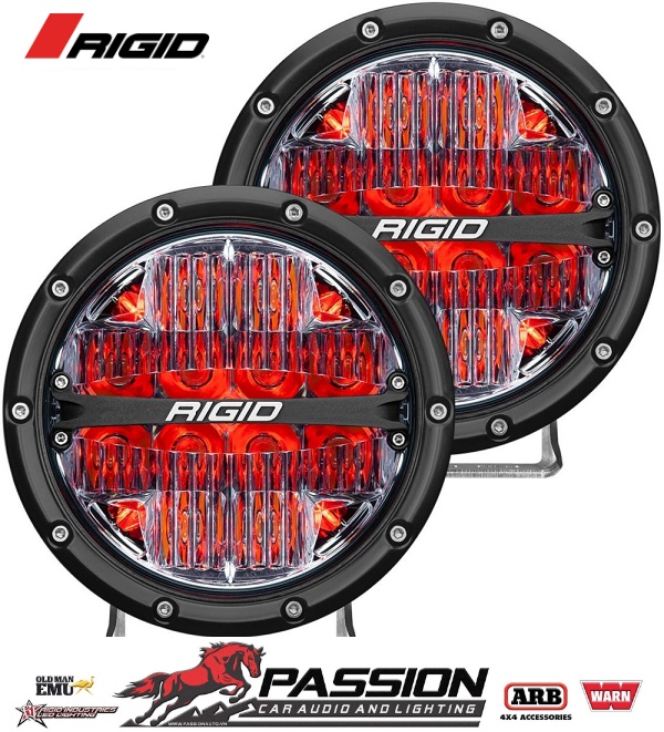 Đèn Led Rigid 360-Series 6 inch Led Off-Road Drive Beam màu đỏ | PassionAuto