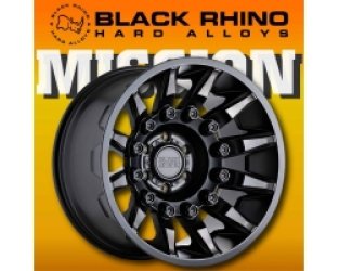 Mâm Black Rhino Mission 18 inch Chính Hãng (Màu Đen mờ) 